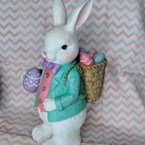 COPY - New - Easter Bunny with Basket of Eggs - 14"